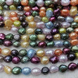 wholesale 20strings multi-colour baroque freshwater cultured pearl 8*9-11mm