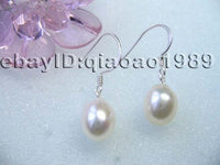 AAA 60 pairs freshwater pearl earring dangle silver Hook