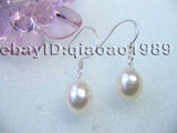 AAA 60 pairs freshwater pearl earring dangle silver Hook