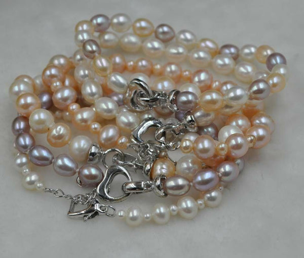 Wholesale Various 6 Pieces mix freshwater pearl bracelets Jewelry party gifts