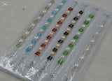 Newly wholesale 12 pieces 9-10mm button Freshwater pearl Bracelets mix beads