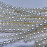 AAA++ Lots fine 6-7mm rice white freshwater pearl strings