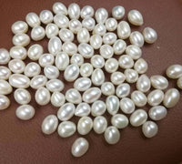 wholesale lots mix Various rice half drilled Loose Freshwater pearl