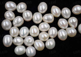 wholesale 30 PCS 9.5-10mm half drilled drop freshwater pearl loose beads