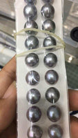 [ELEISPL] 10 pairs AAA Grade 9.5-10mm Teardrop Real Pearl half hole beads