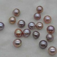 loose real pearl natural colors furrow Kasumi pearl jewellry near 10mm