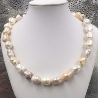 [ELEISPL]  AA Multi Luster Baroque Freshwater Pearl Women Jewelry Necklace #22010057