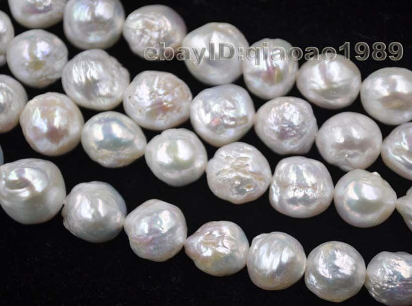 wholesale fine luster 11-14mm Natural Furrow Kasumi white pearl string