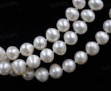 ELEISPL JEWELRY Wholesale 5 Strands AA 7.-8mm white fresh water pearl necklace ball clasp