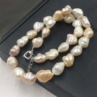 [ELEISPL]  AA Multi Luster Baroque Freshwater Pearl Women Jewelry Necklace #22010057