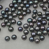 AAA 4.5-5mm round  freshwater pearl half drilled various colors item Q20151