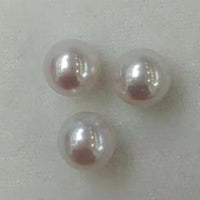 AAAA Stunning round natural pearl half drilled loose pearl 9mm 10mm