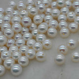 AAA wholesale 6.5mm round FW akoya pearl half drilled