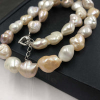 [ELEISPL]  AA Multi Luster Baroque Freshwater Pearl Women Jewelry Necklace #22010057