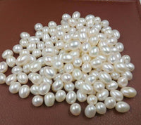 wholesale lots mix Various rice half drilled Loose Freshwater pearl