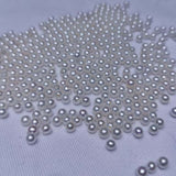 Fine small perl 3mm 4mm 5mm round freshwater half drilled pearls wholesale