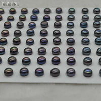 Lots half hole mix black freshwater loose pearl option 7mm 9.5-10mm 10.5mm