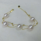 G18K chain fine pearl jewelry various fashion style bracelet 3 options