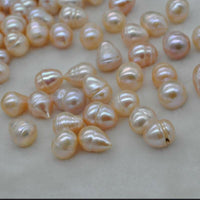 wholesale 50 pcs Baroque drop real freshwater pearl 11-13*13-17MM