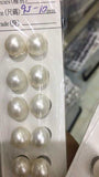 [ELEISPL] 10 pairs AAA Grade 9.5-10mm Teardrop Real Pearl half hole beads