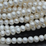 wholesale 3 strands big 9.5-10*10-11mm bread shape real freshwater pearl strings