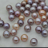 loose real pearl natural colors furrow Kasumi pearl jewellry near 10mm