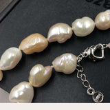 [ELEISPL]  AA Multi Luster Baroque Freshwater Pearl Women Jewelry Necklace #22010057