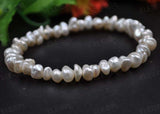 wholesale 10 Qty 6-7mm Natural Baroque pearl Bracelets elastic style