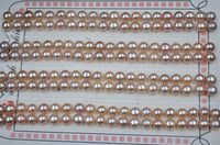 Fine 160 pcs (80pairs) Natural mix 5mm button half drilled Fresh water pearl