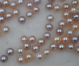 AAA 4.5-5mm round  freshwater pearl half drilled various colors item Q20151