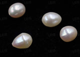 wholesale 30 PCS 9.5-10mm half drilled drop freshwater pearl loose beads