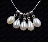 Lots 30 PCS drop pearls pendants mixed freshwater pearls 925 silver hook