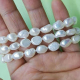 Baroque 3strands 8-9mm real pearl bracelet 7.5"  10 PCS