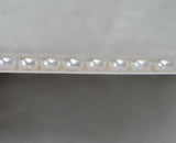 Stunning Wholesale 96 PCS (1card) white half drilled Freshwater Pearl