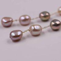 10mm Baroque freshwater pearl style dangle earring 12cm length style