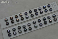 Lots half hole mix black freshwater loose pearl option 7mm 9.5-10mm 10.5mm