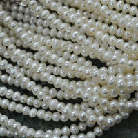 ELEISPL wholesale 4-5mm near round potato genuine natural pearl necklace #Q30218