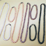 Near Pearls Wholesale 10 Sets white pink purple black FW pearl Necklaces Bracelets free earring