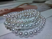 AAA wholesale 10strands 6-7mm freshwater pearl bracelets near potato elastic