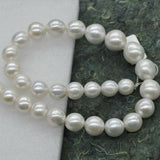 High luster natual furrow big Freshwater pearl strand 16" various option