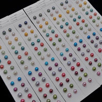 Gorgeous colors loose freshwater pearl button half drilled beads 5-6mm diy