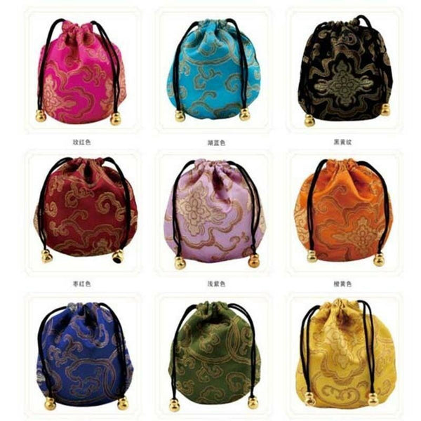 wholesale mix color silk pouches jewelry bags 11*11CM Free shipping Q71213010