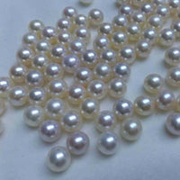 AAAA Stunning round natural pearl half drilled loose pearl 9mm 10mm