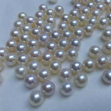 AAAA Stunning round natural pearl half drilled loose pearl 9mm 10mm