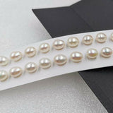 AAAA 7.5-8*9-10mm short rice loose freshwater pearl half drilled