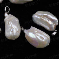 GORGEOUS high luster lots 10 PCS Big Baroque Natural real pearl pendants