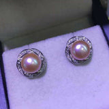 Lots 12 pairs sterling silver studs freshwater pearl women earrings option style