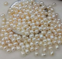 wholesale lots mix Various rice half drilled Loose Freshwater pearl