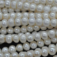 wholesale 3 strands big 9.5-10*10-11mm bread shape real freshwater pearl strings