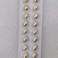 AAAA 7.5-8*9-10mm short rice loose freshwater pearl half drilled